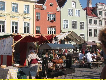 Spanferkelbraten in der Zubereitung
