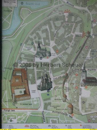PLan der Oberstadt - Aushang am Domplatz