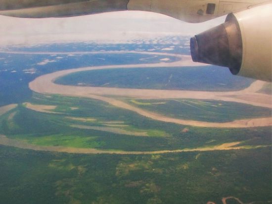 mit dem Flieger zurück