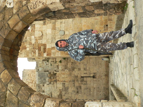 Libanesischer Soldat bei der Citadelle in Tripoli