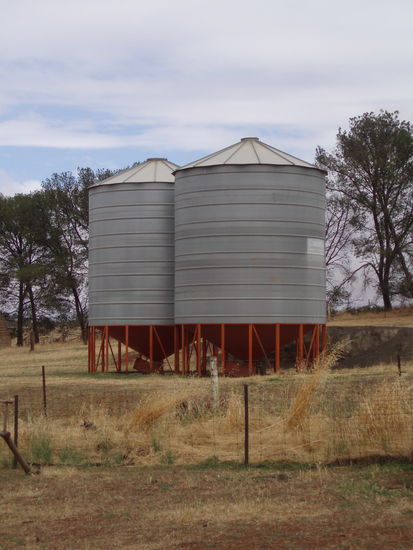Hier wurde die Szene gedreht, in der Tess in das Silo fällt. Dieses große wurde von außen gefilmt...