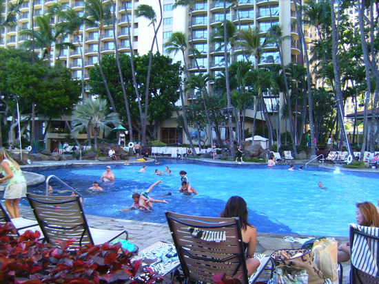 Der Pool des Hilton