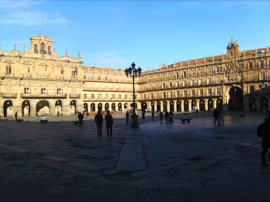 Die Plaza Mayor in Salamanca zählt zu den schönsten Spaniens...