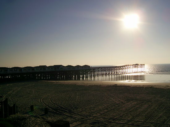 Blick von T23 zum Meer, links Crytal Pier