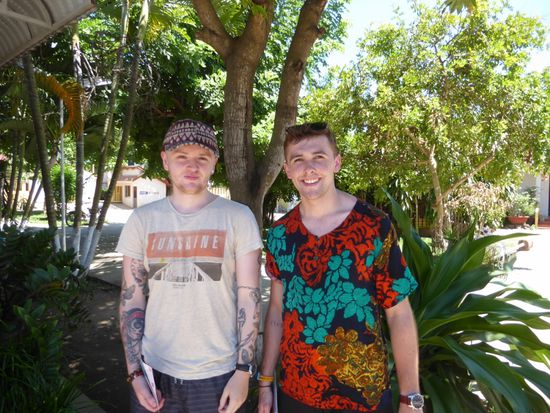 Carl und Oisin, meine beiden irischen Begleiter