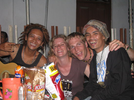 Jungs welche wir in Yogya kennen gelernt haben, bei ihnen zu Hause.