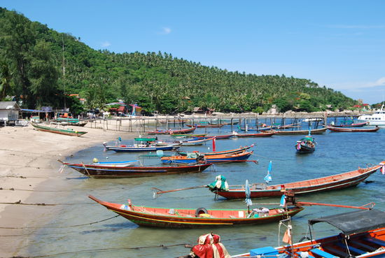Am Pier von Koh Tao...