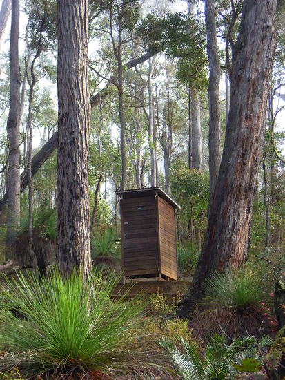 Der Thron- als ob man nicht schon genug laeft stehen die Toiletten bis zu 200m von den Huetten entfernt. Komischerweise meistens auch noch bergauf. Und wenn ich den Muecken bis dahin entkommen war, spaetestens auf dem Lokus hat mich eine erwischt-grrr