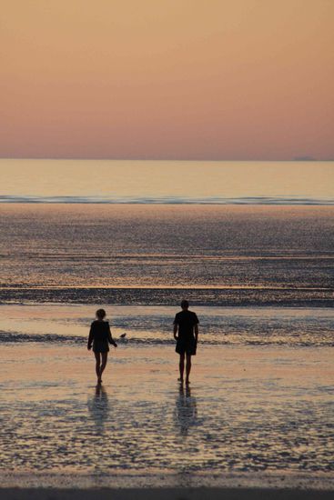 ...am 80 Mile Beach, ja manchmal gehts auch romantisch zu...