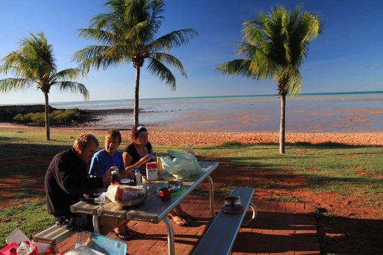 Frühstück in Broome