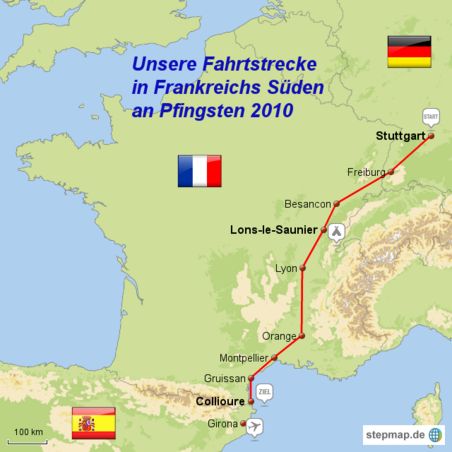 Unsere "Tour de France" im Mai/Juni 2010