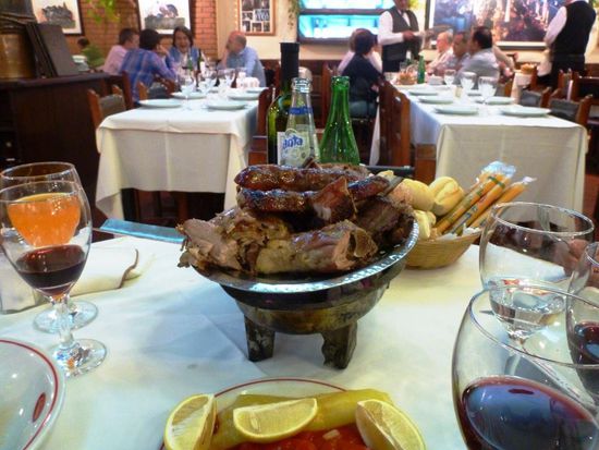 Und in solch einem Restaurant feierten wir meine Rückkehr von Mar del Plata