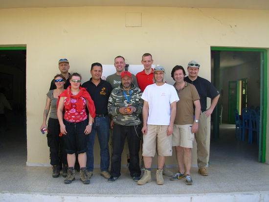 von links nach rechts: Tanja ( meine LaG), ich, Jasmin, Jamel, Stefan (hi.), Henry ( vo., rotes Basecap), Ulrich, Martin, Groovy