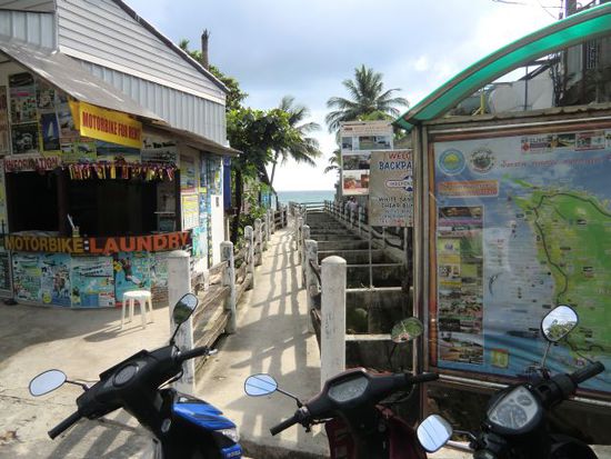 der Weg zum Strand am 7/11