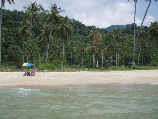 unser Plätzchen am Strand..nicht gestellt..da sind so wenig Leute