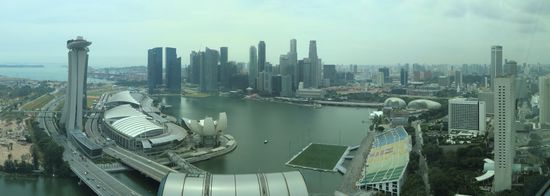 Singapur vom Flyer aus gesehen