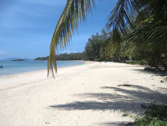 nochmal der Strand rechts vom Pier