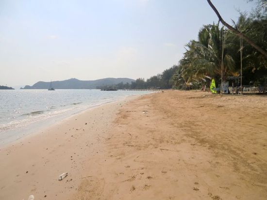 der Strand nochmal in Richtung Pier gesehen