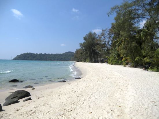 feiner weißer Sandstrand