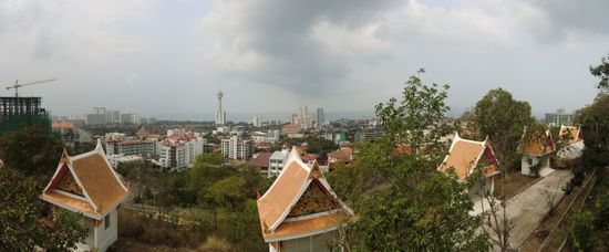 Aussicht von dort oben auf Pattaya