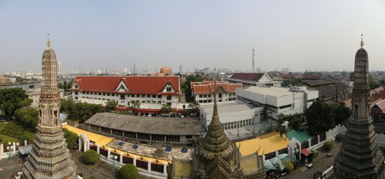 Aussicht vom Wat Arun nach Süden