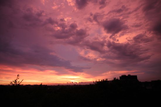Blick vom heimischen Balkon.