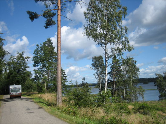 Auf dem Weg zum Getnö Gård