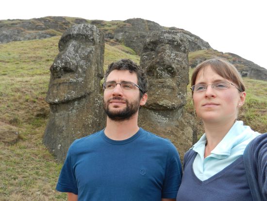 Vier Moai