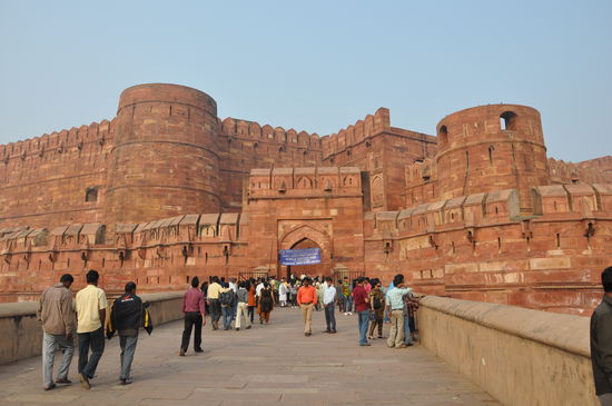 Das Agra Fort. Wunderschön