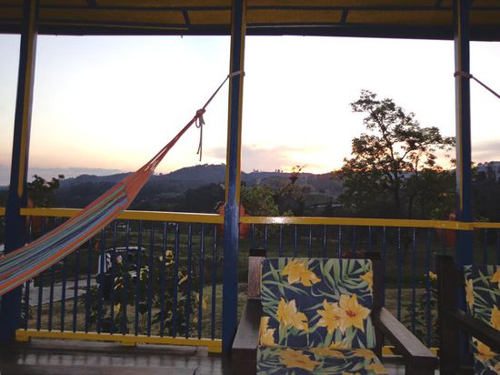 Dann war Ausruhen angesagt, Terrasse auf El Rancho