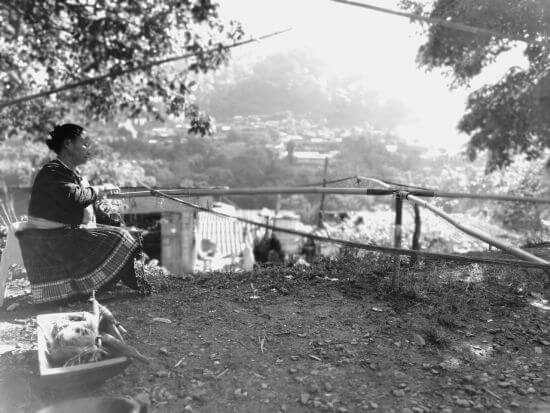 Idyllische Szene im Dorf Mae Sa Mai.