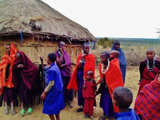 Bild einer Massai-Gruppe