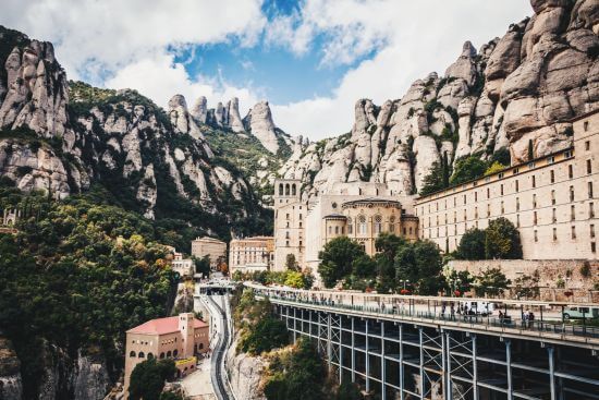 Monestir de Montserrat in Spanien.