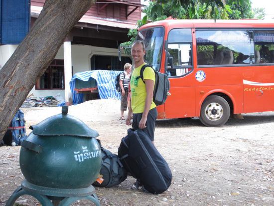 ... und dann mit dem Bus im Schneckentempo weiter zum Ziel.