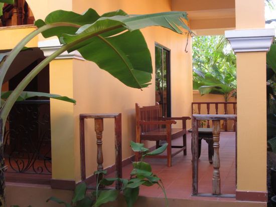 Endlich mal mit eigener Terasse, wo ich in Ruhe Yoha machen konnte...