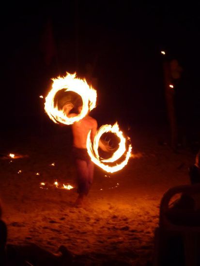 ... und die Feuershow ein echtes Erlebnis!