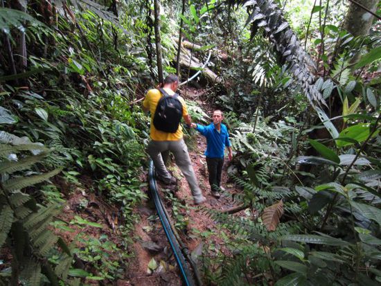 Mitunter ging es nur mit Hilfe weiter.