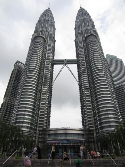 Die Petronas Twin Towers - weltweit bekannt als Wahrzeichen von KL.