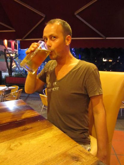 Auch wenn das Bier in Malaysia recht teuer ist - ein Pint Tigerbeer nach dem Abendessen muss sein...