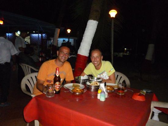 in unserem Lieblingsrestaurant Pasta Hut in Colva