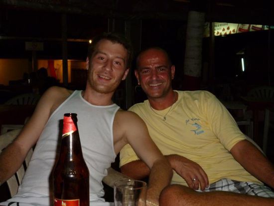 ... und Rene aus Berlin im Pasta Hut.