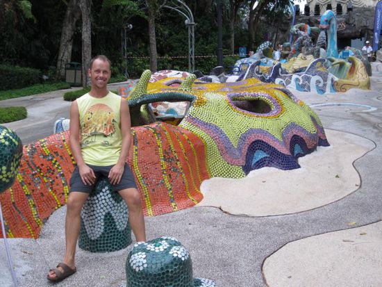 Die Mosaike haben uns sehr an den Güell-Park in unserer alten Heimat Barcelona erinnert.