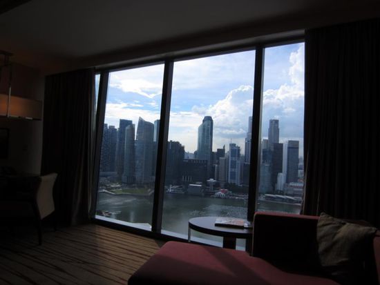 mit traumhaften Ausblick auf die Skyline...