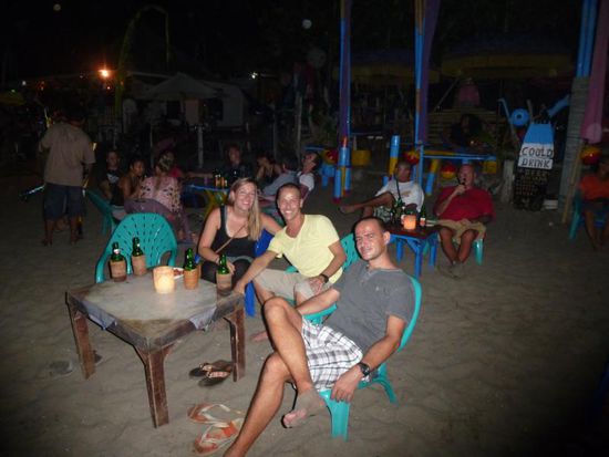 ... und wir hatten ein Tischchen in der ersten Reihe 