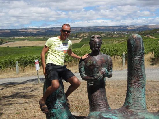 ... hier am D´Arenberg Weingut.