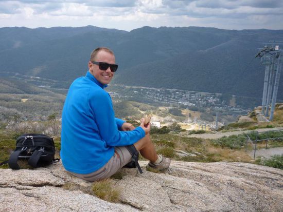 Oben angekommen schmeckt das Käsebrot dann aber umso besser...
