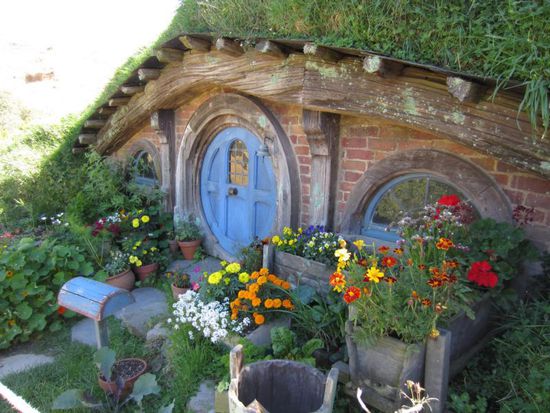 Die Hobbithöhle von Bilbo und Frodo ist eine der Schönsten am Set...