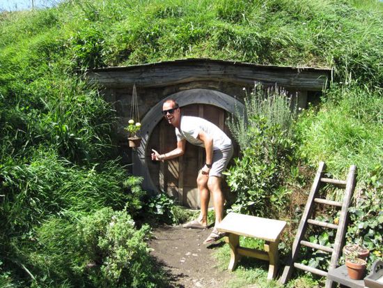 Björn klopft mal an, aber es war niemand zu Hause.
