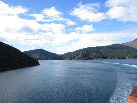 ... um 2h später in die Fjordlandschaft einzulaufen...
