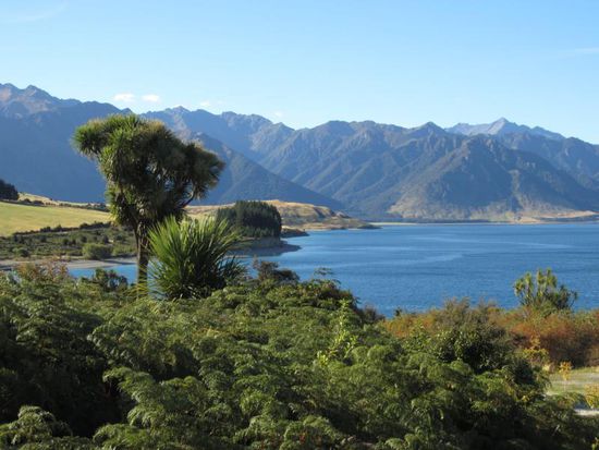 Am Lake Hawea auf dem Wege nach Wanaka.
